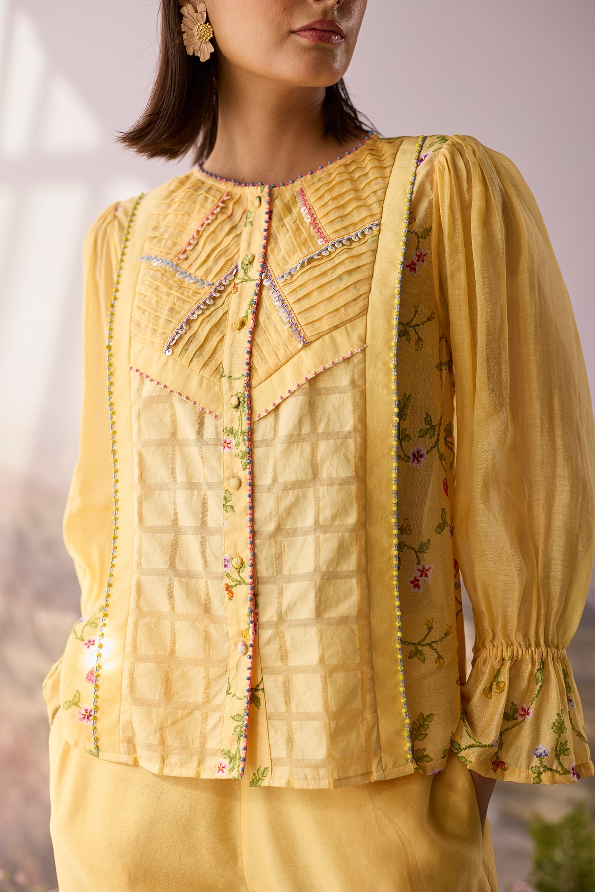 Sunpetal Pintuck Shirt