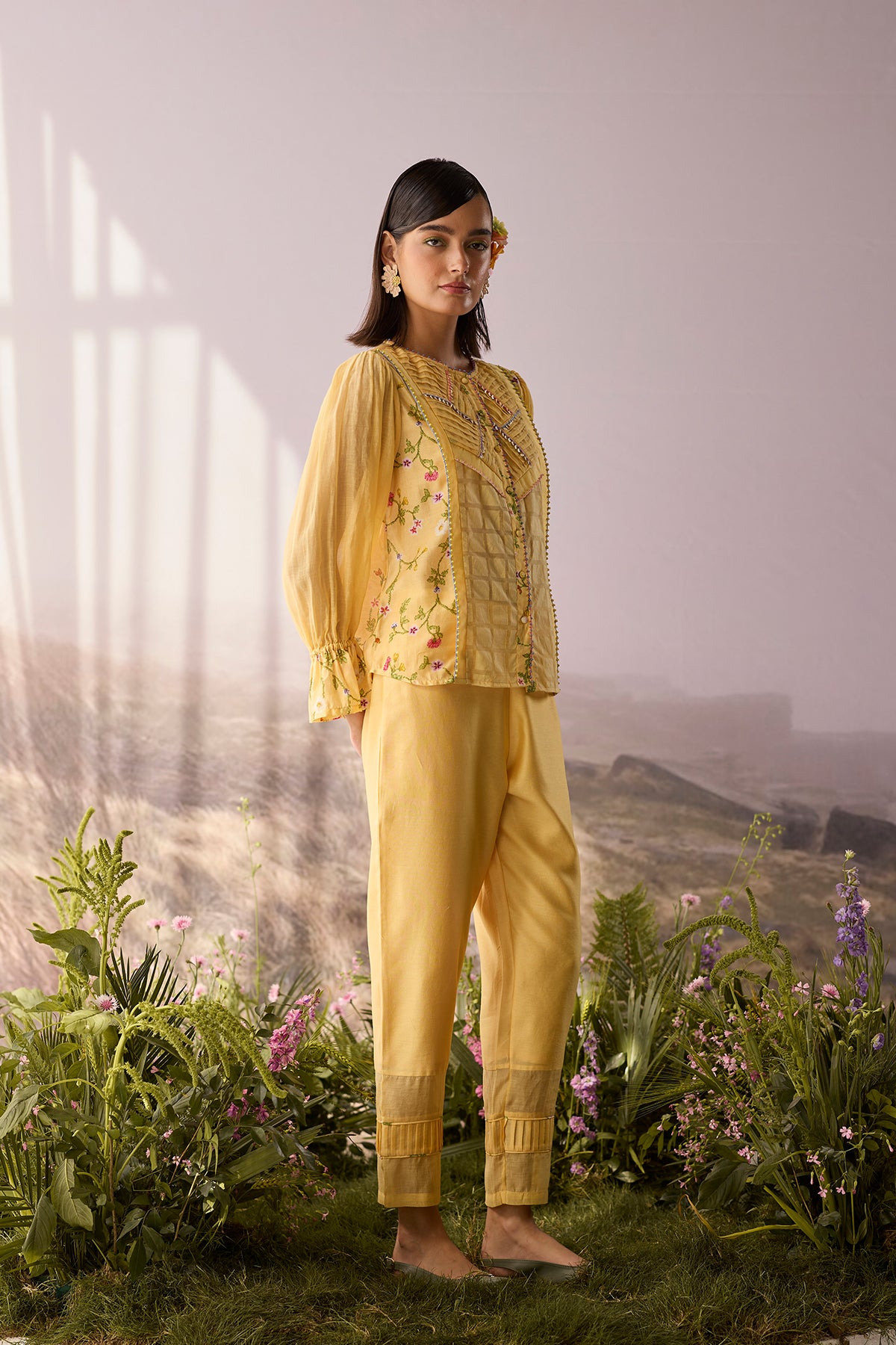 Sunpetal Pintuck Shirt