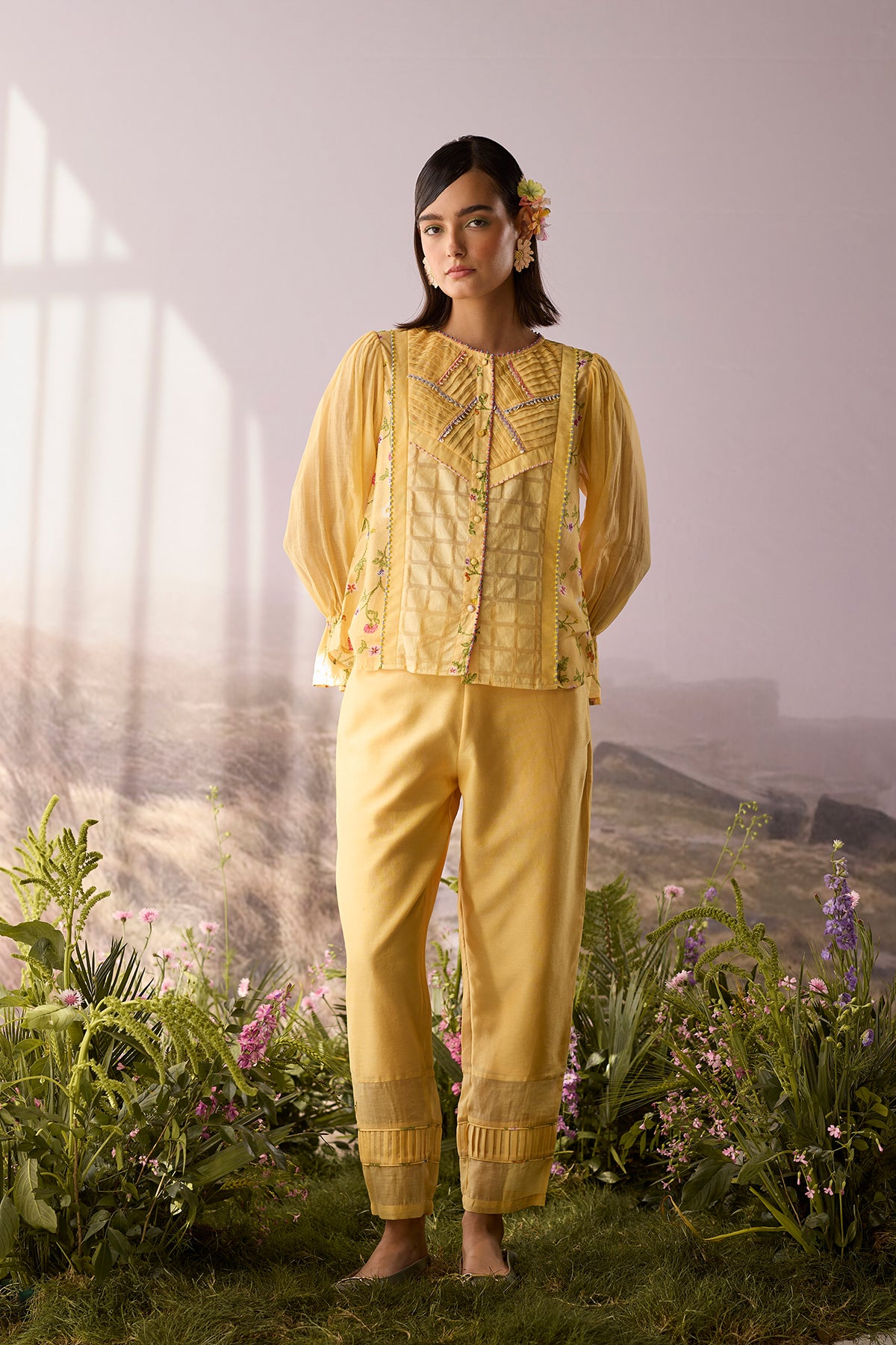 Sunpetal Pintuck Shirt