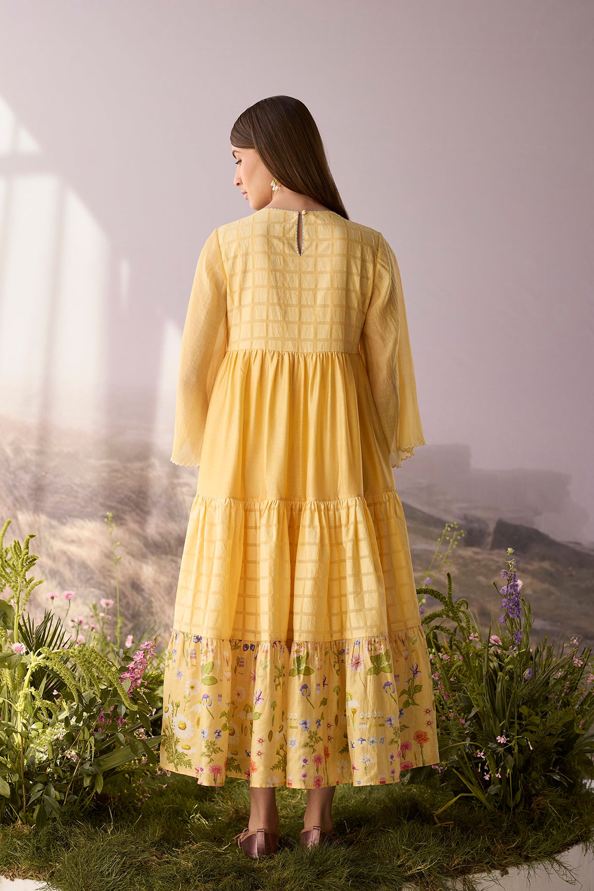 Sunpetal Floral Beaded Dress