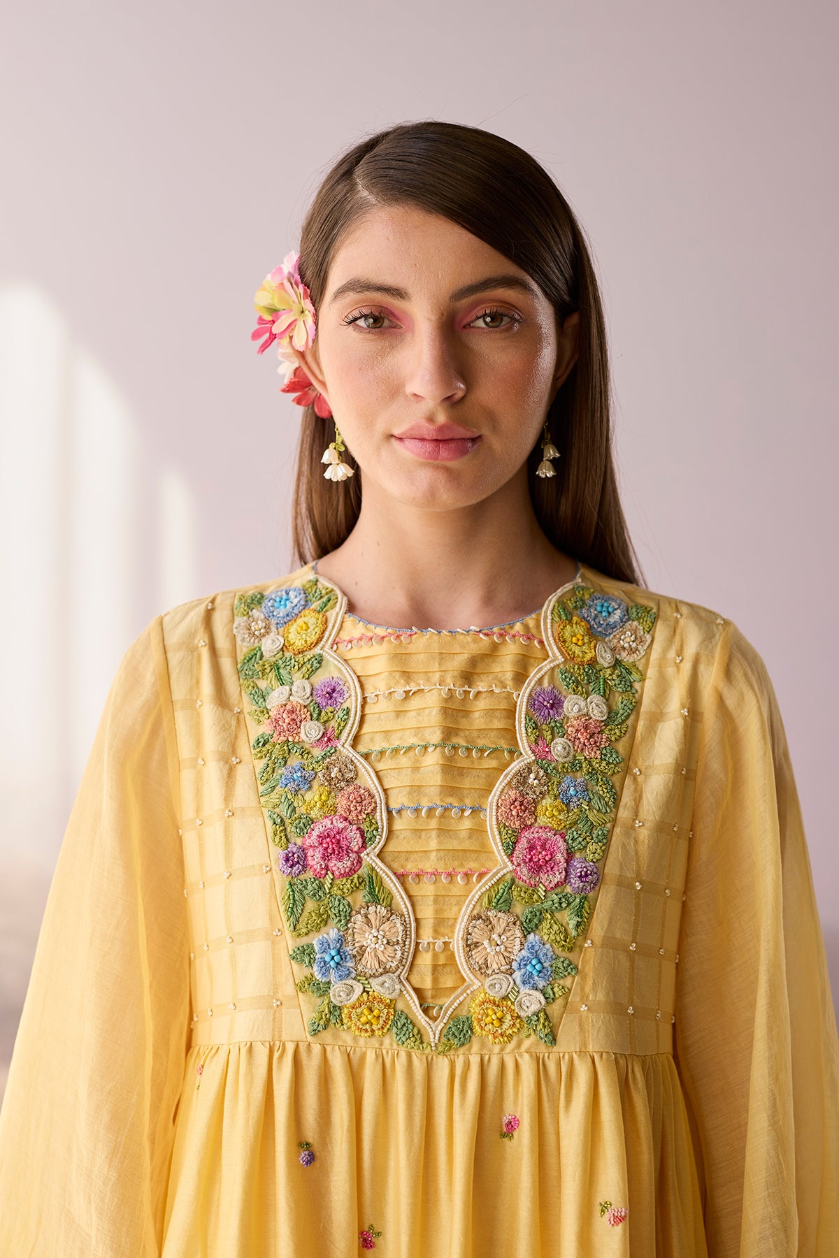 Sunpetal Floral Beaded Dress