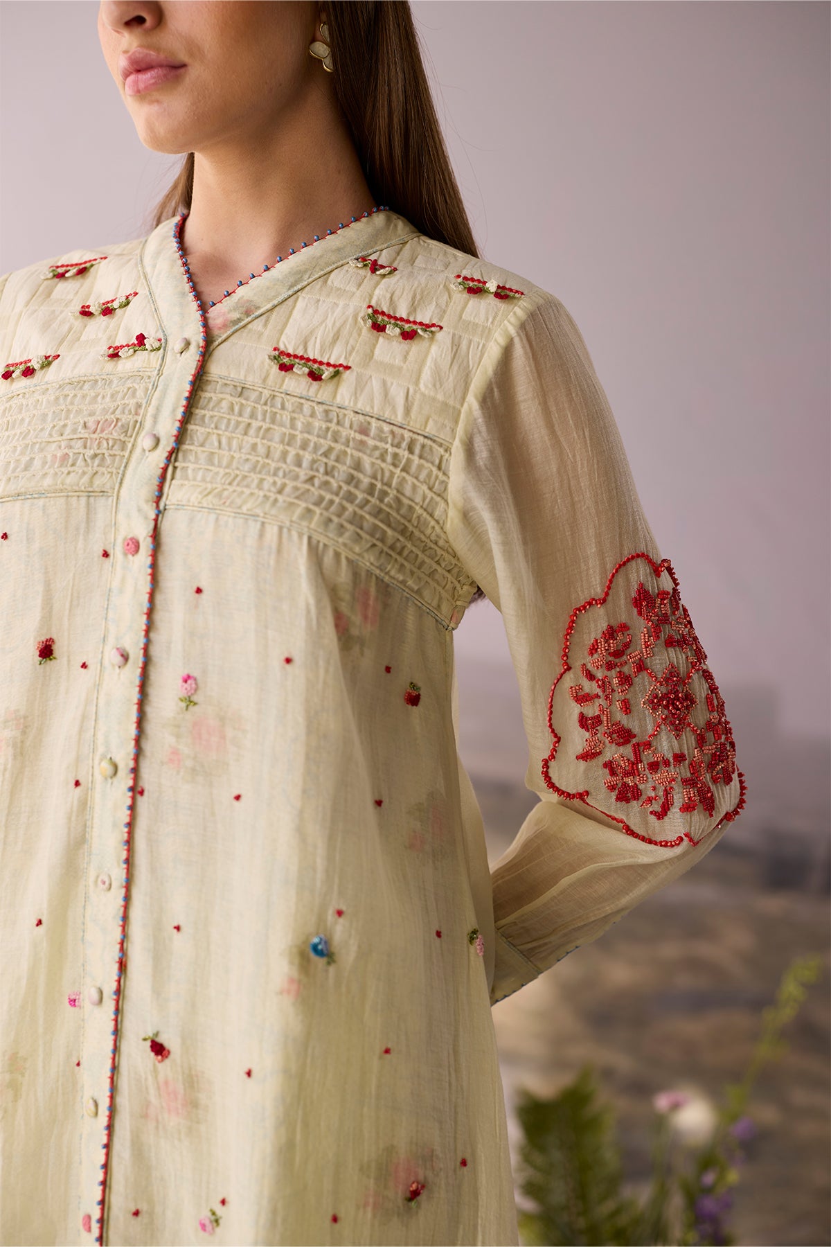 Moonlight Beaded Kurta