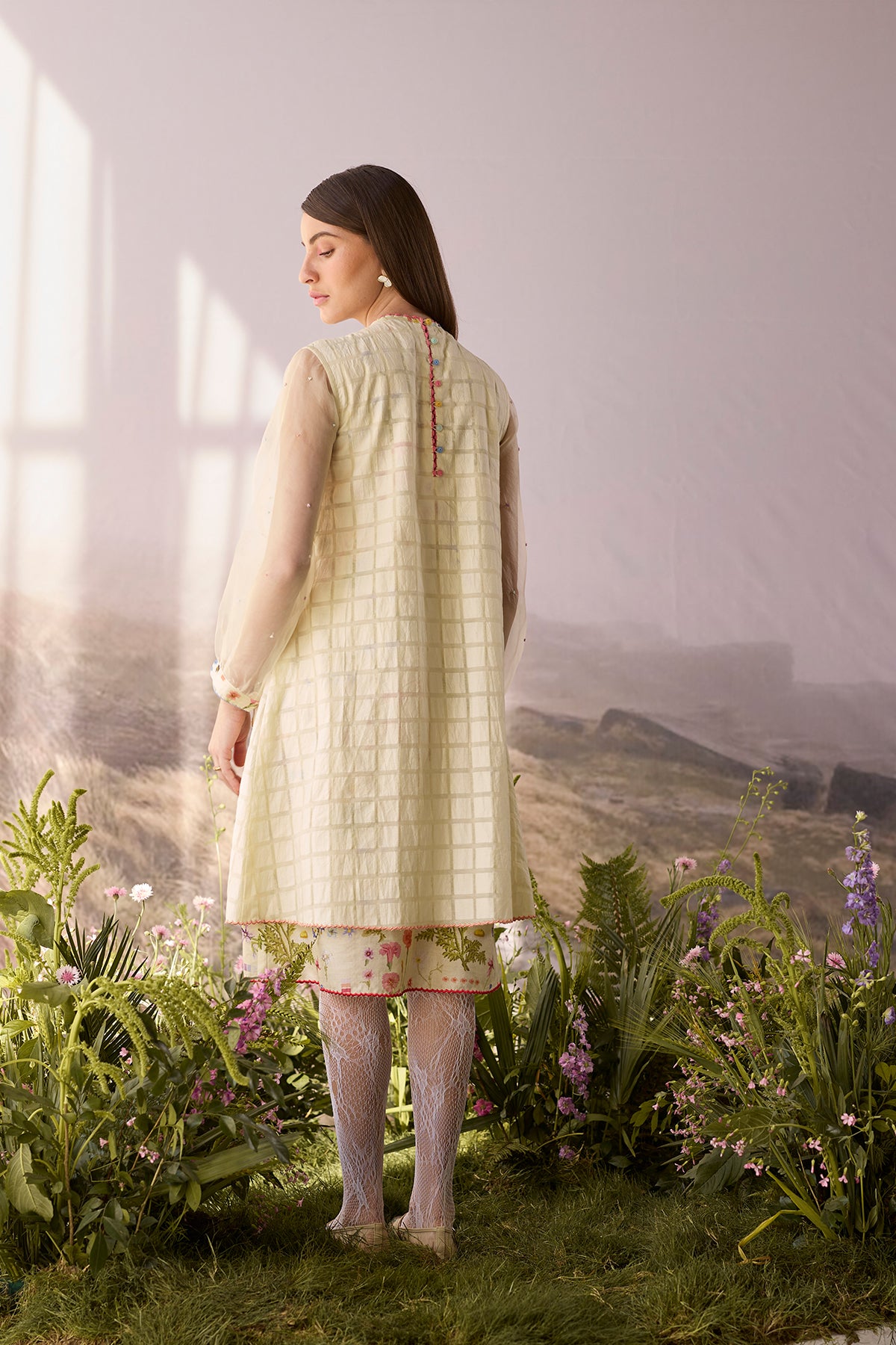 Moonlight Checkered Dress
