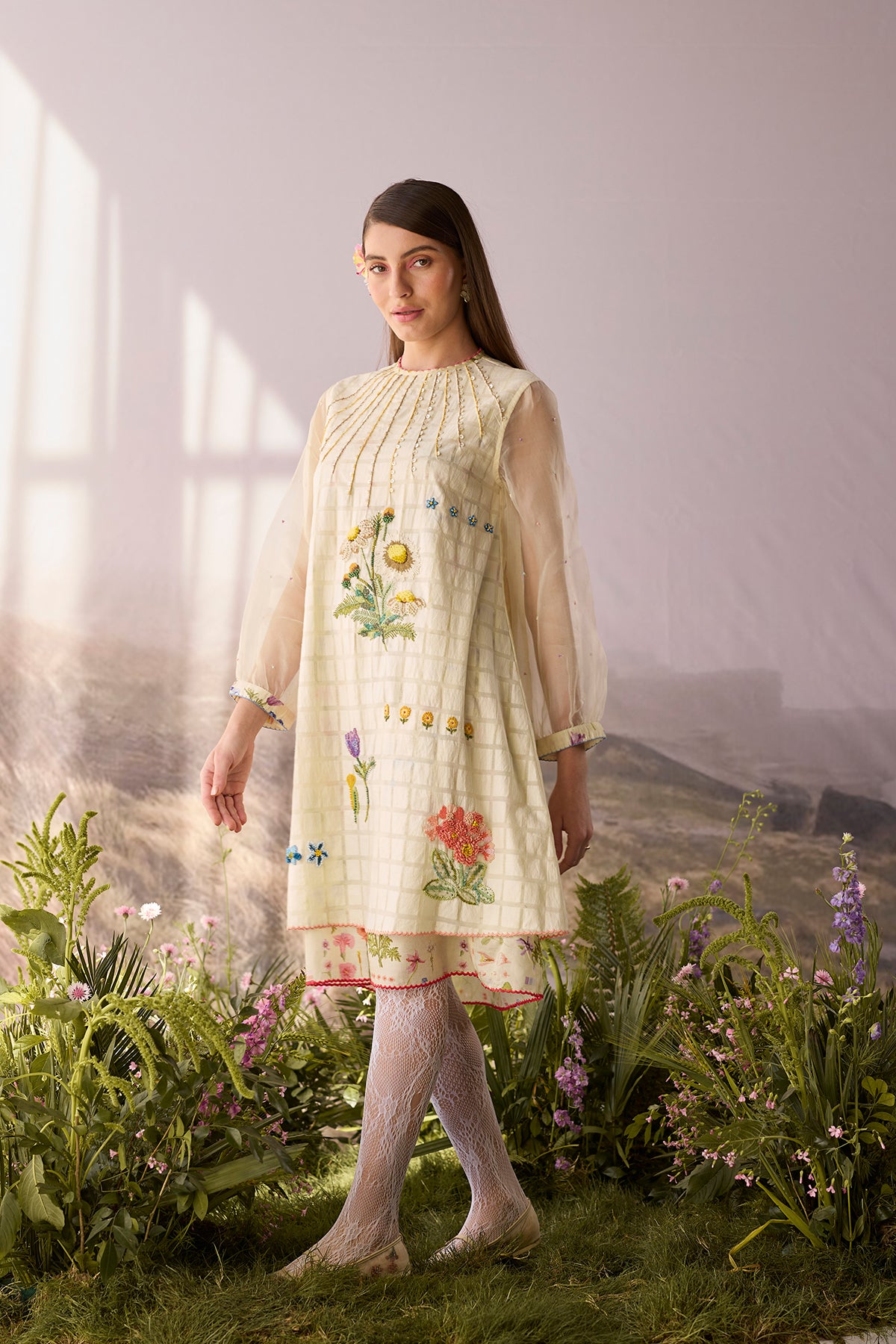 Moonlight Checkered Dress
