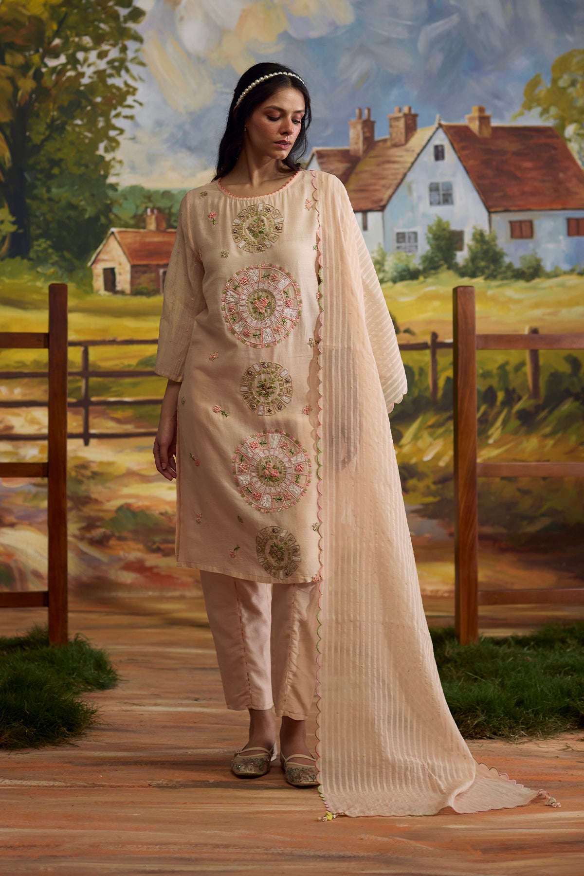 Sorbet Floral Beaded Kurta