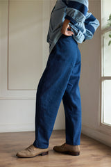 Navy Blue Denim Pants