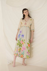 Ash Embroidered Dress