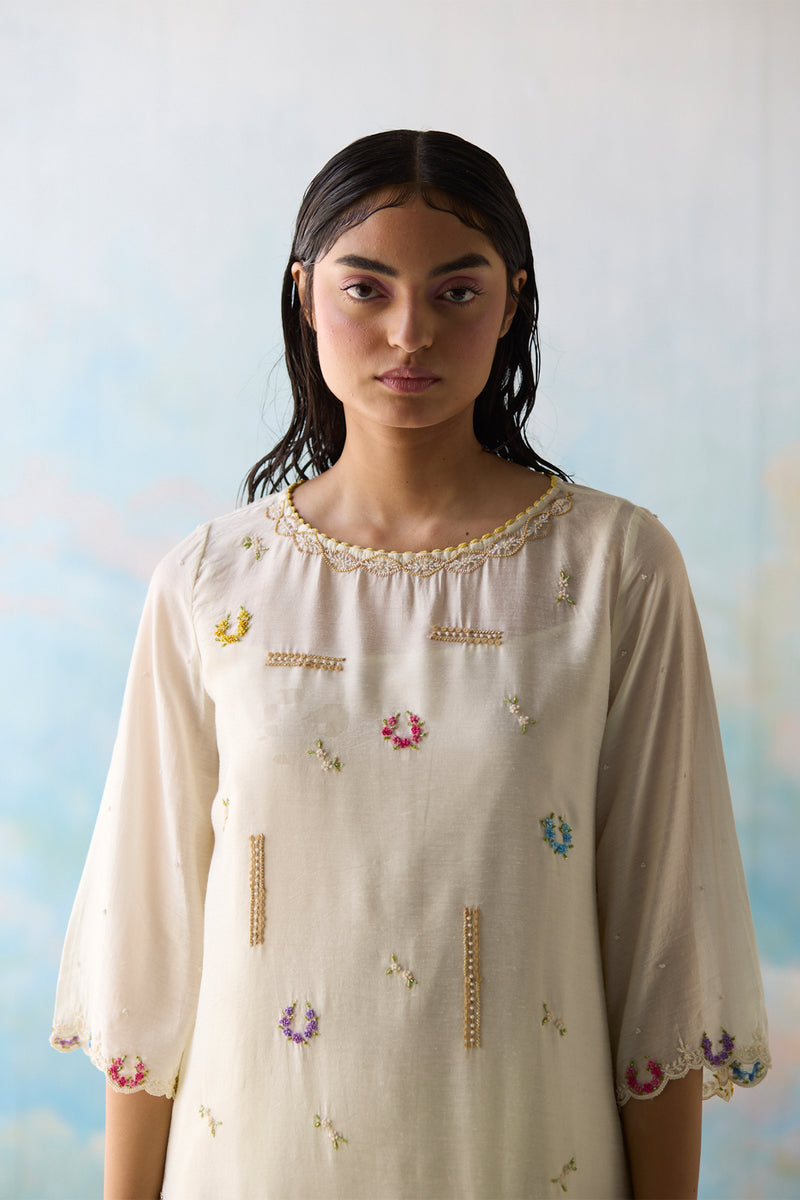 Cloud Embroidered Tunic