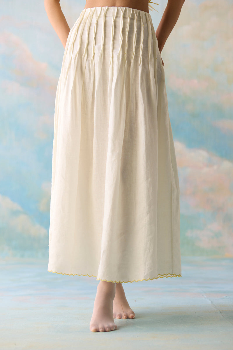 Cloud Smocked Skirt