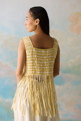 Citrine Smocked Top