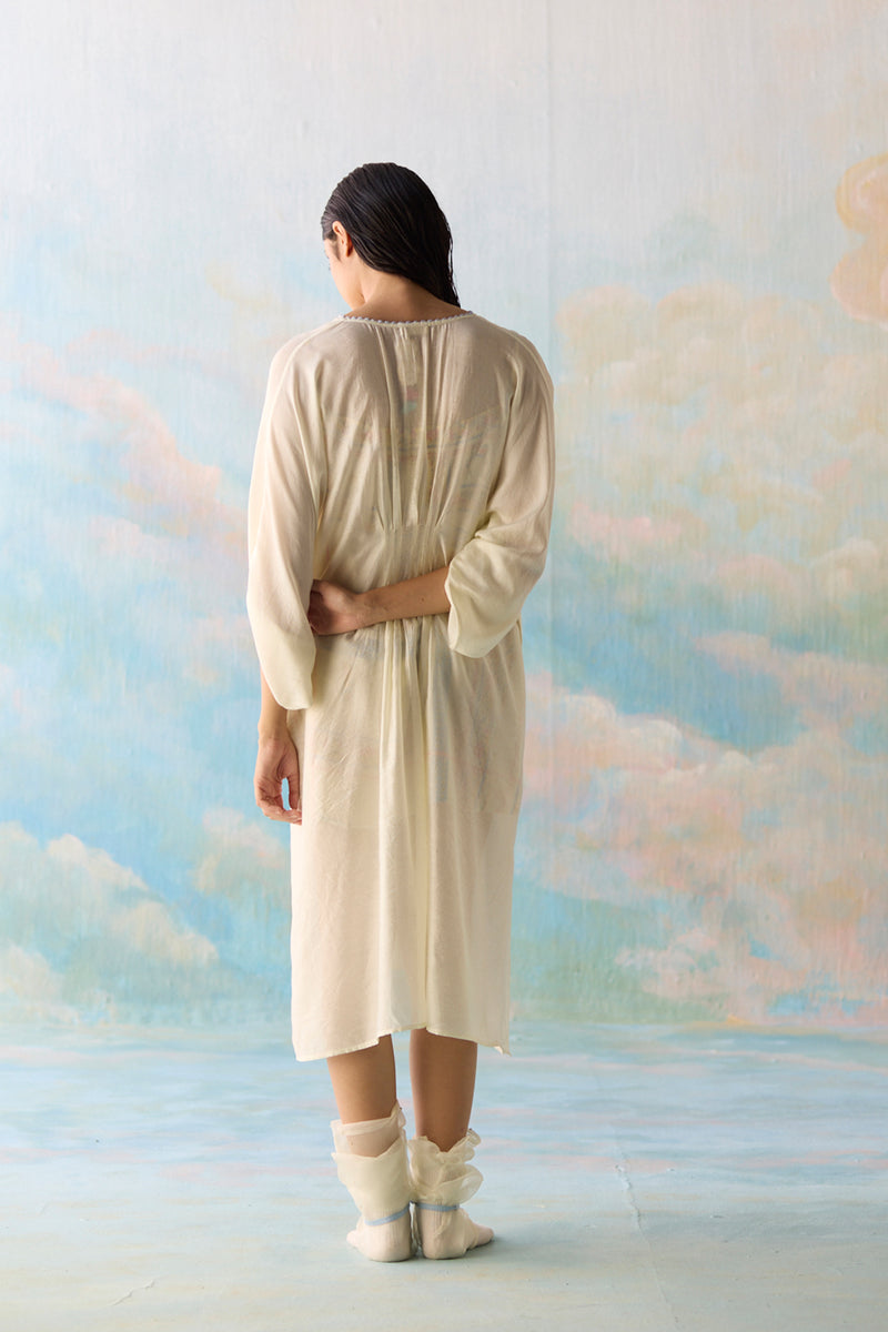 Cloud Embroidered Kaftan