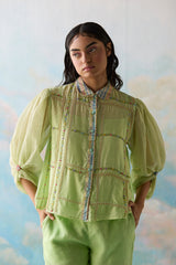 Fern Embroidered Shirt