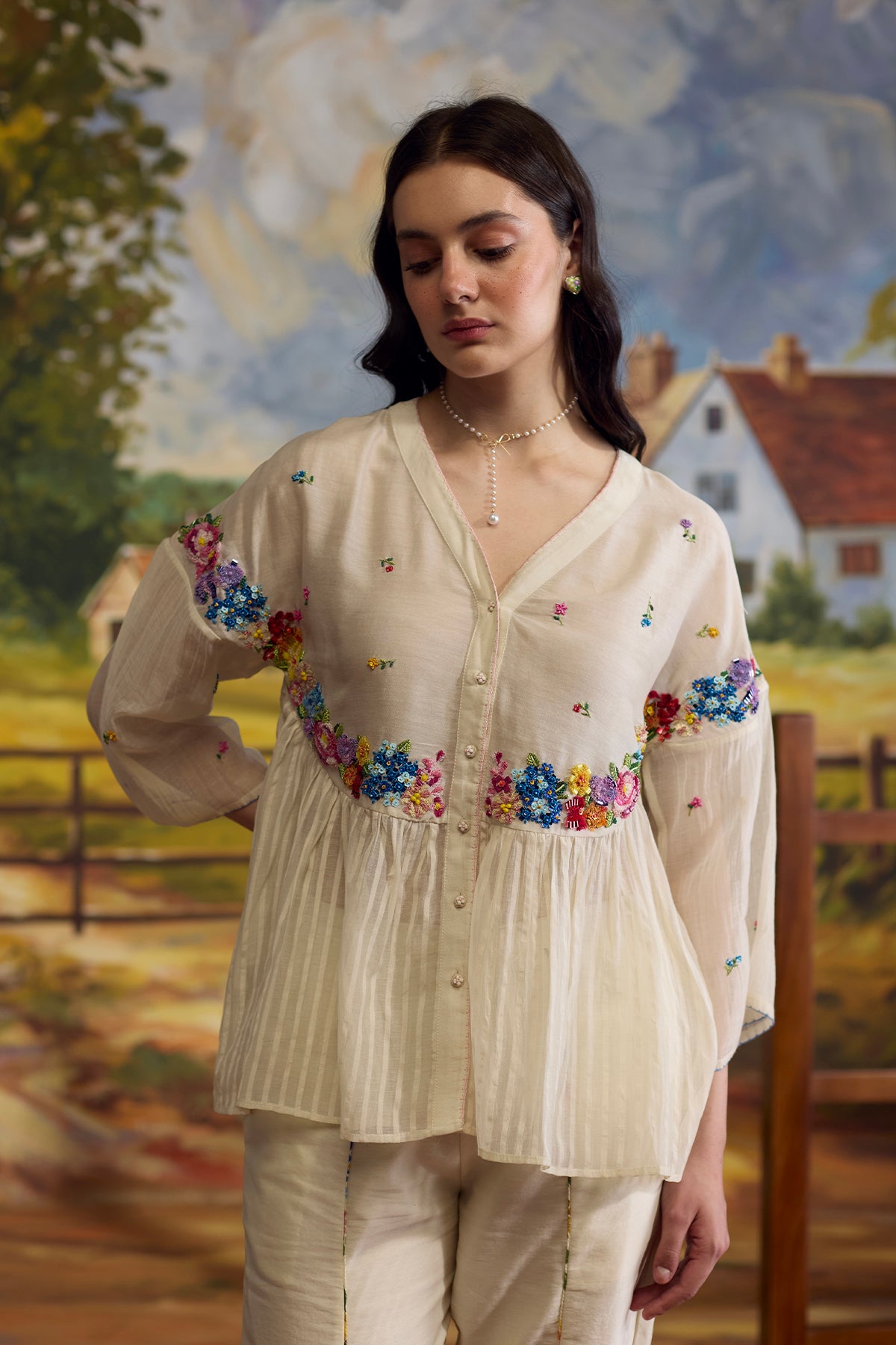 Lumina Gathered Top