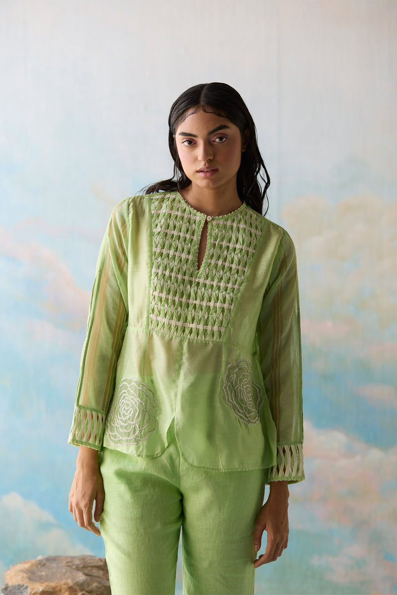 Fern Smocked Top