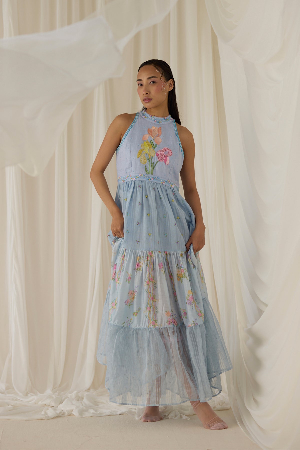 Celeste Halter Neck Dress