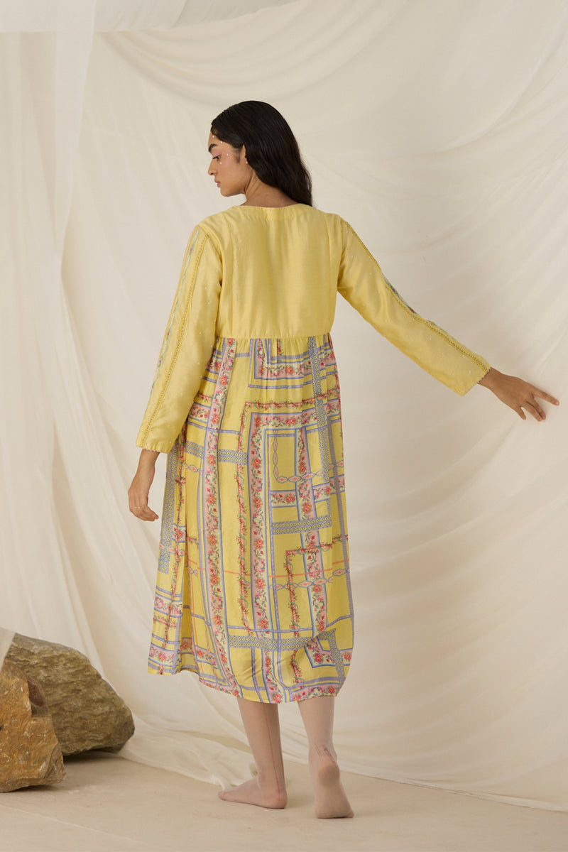 Citrine Gathered Dress