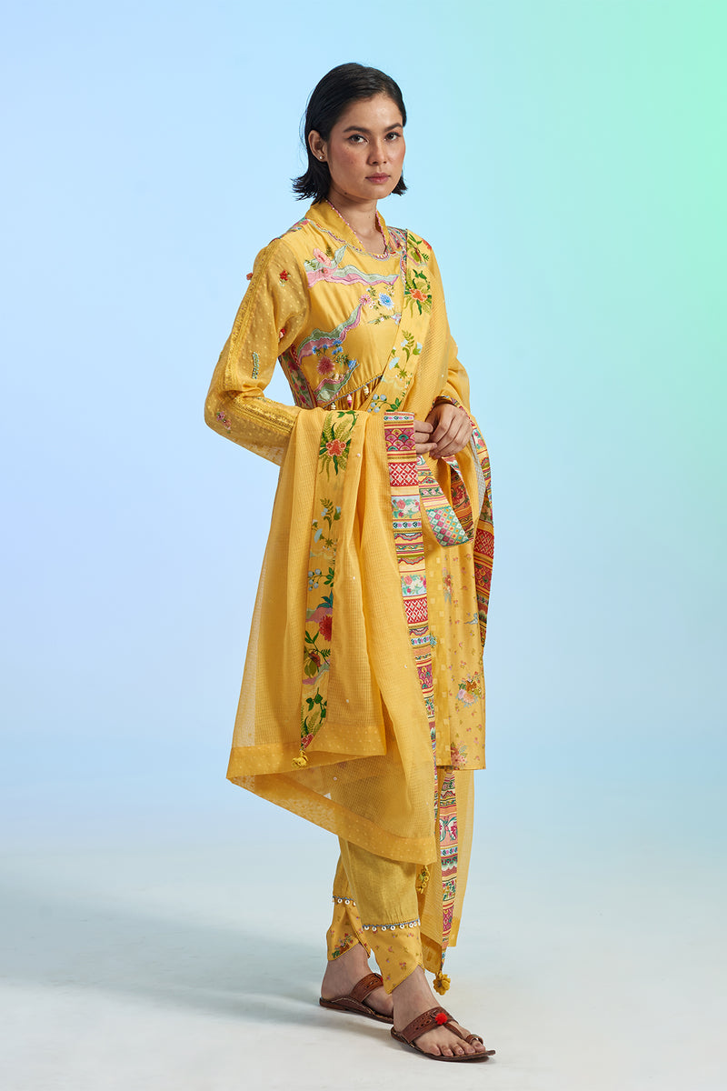 Aam Angrakha Kurta Set