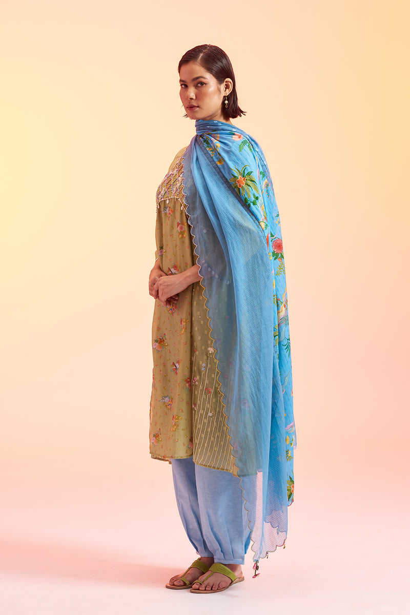 Panna Embroidered Kurta Set