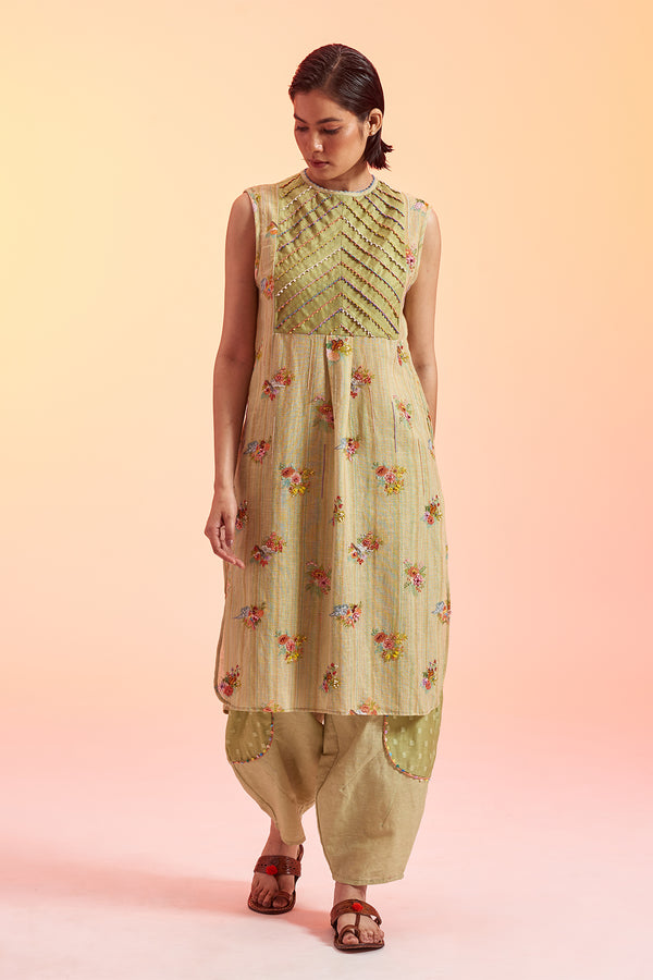 Panna Pintuck Kurta