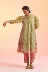 Panna Pintuck Yoke Kurta