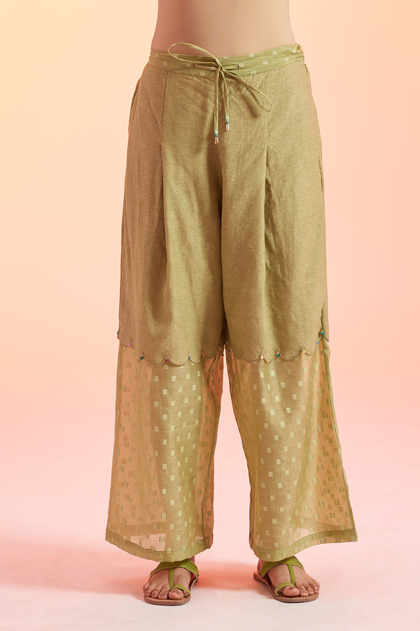 Panna Sheer Palazzo Pants