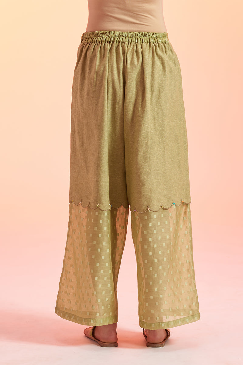 Panna Sheer Palazzo Pants