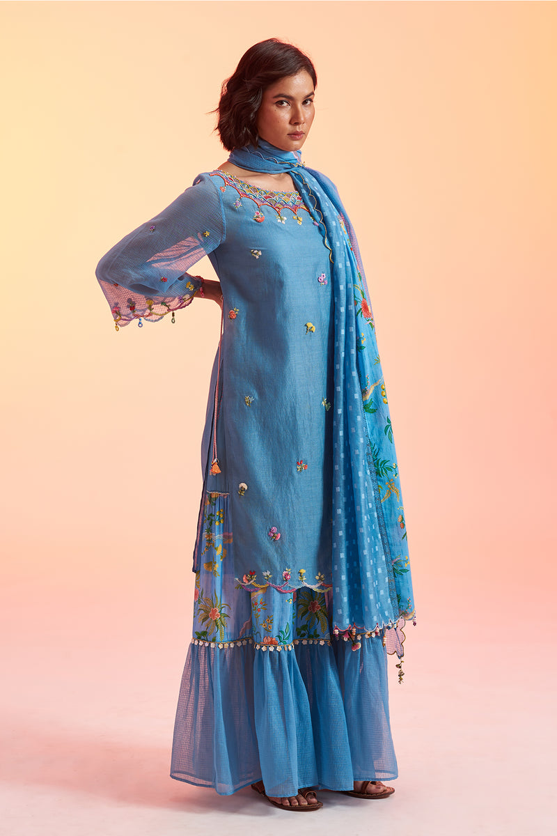 Patang Embroidered Kurta Set