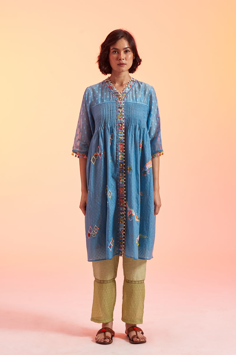 Patang Pintuck Kurta