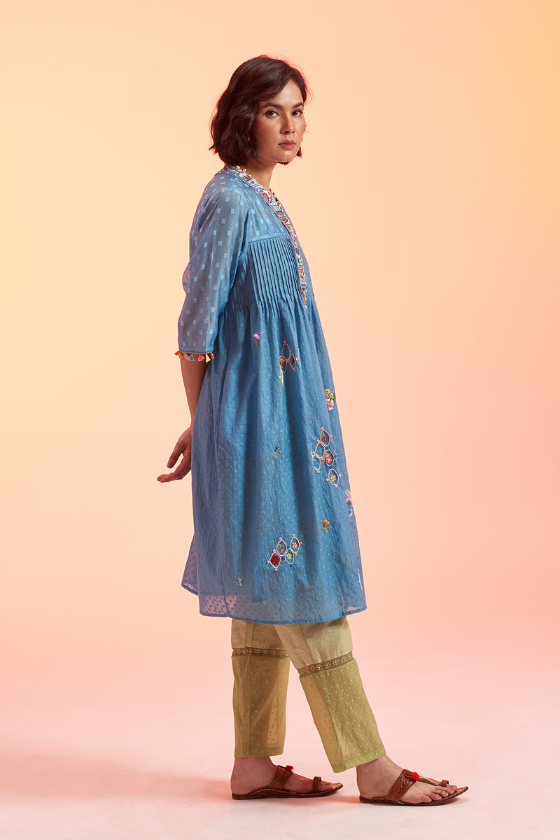 Patang Pintuck Kurta