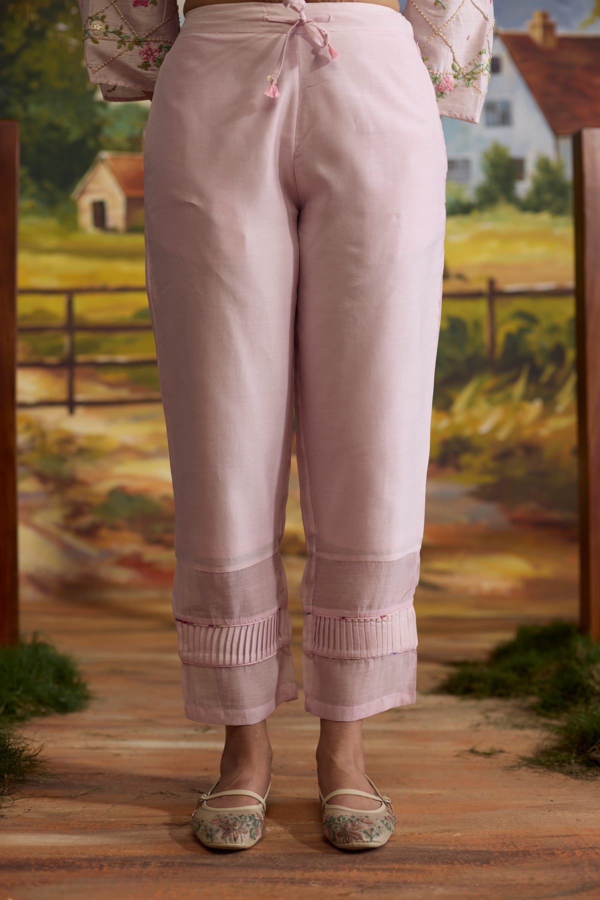 Lavender Pleated Pants
