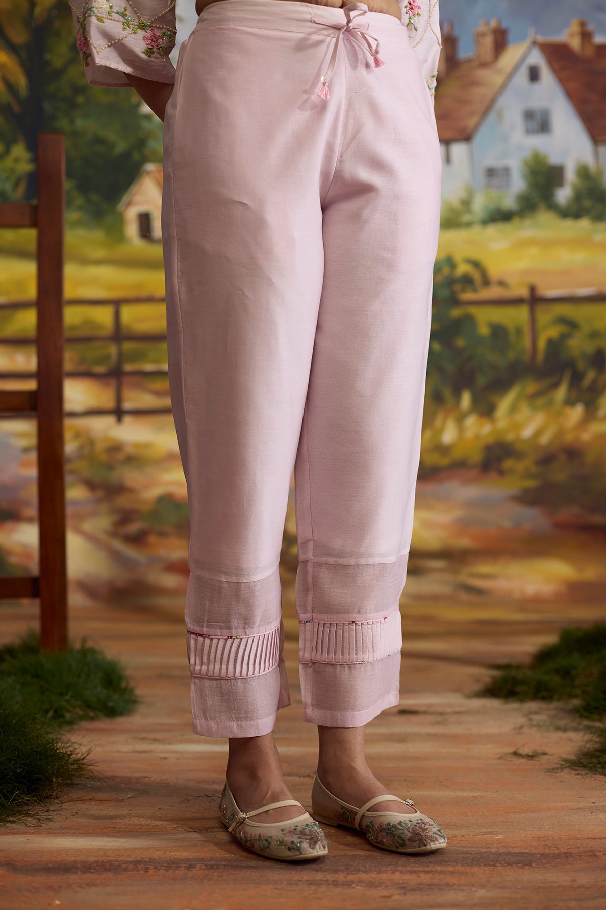 Lavender Pleated Pants