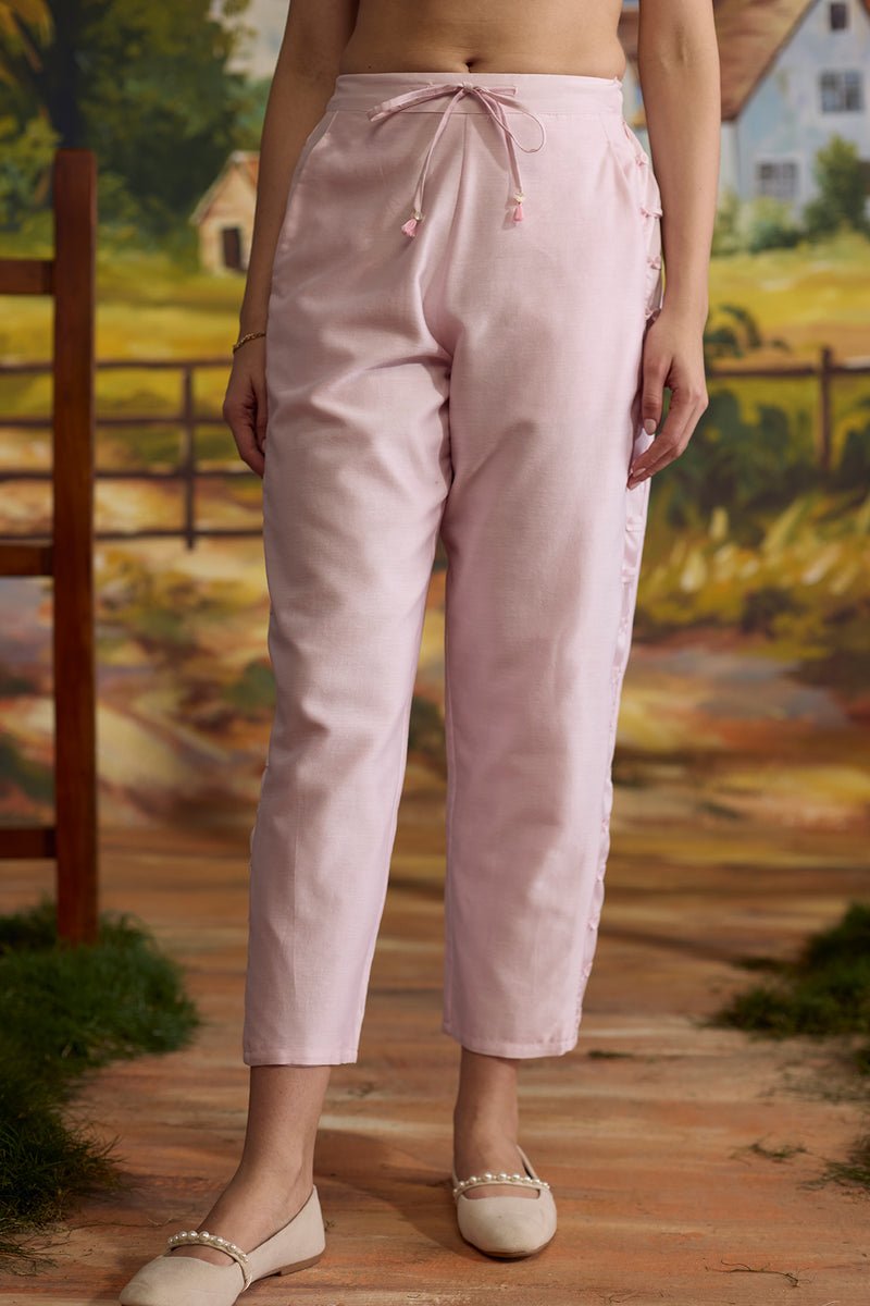 Lavender Smocked Pants