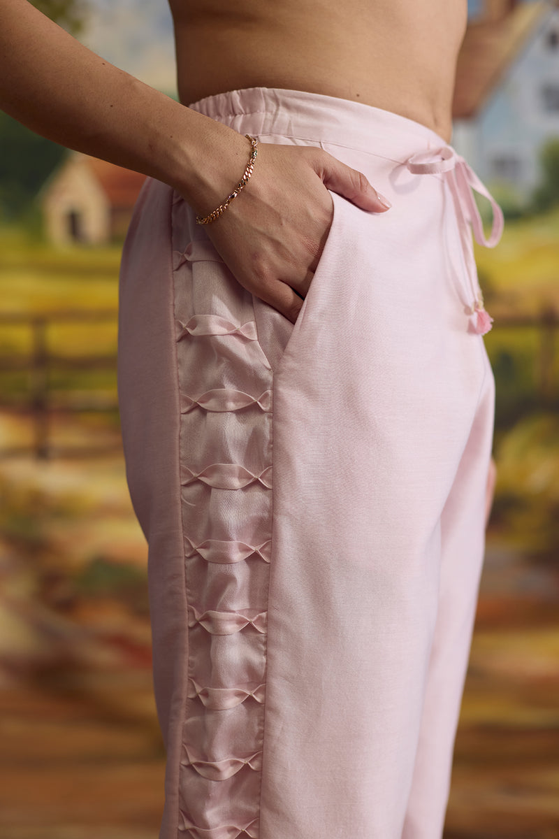 Lavender Smocked Pants