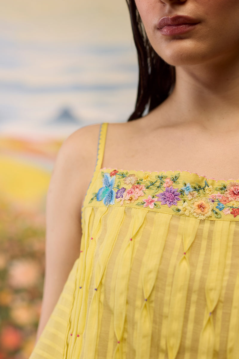  Sunray Smocked Top