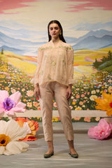 Sorbet Embroidered  Top
