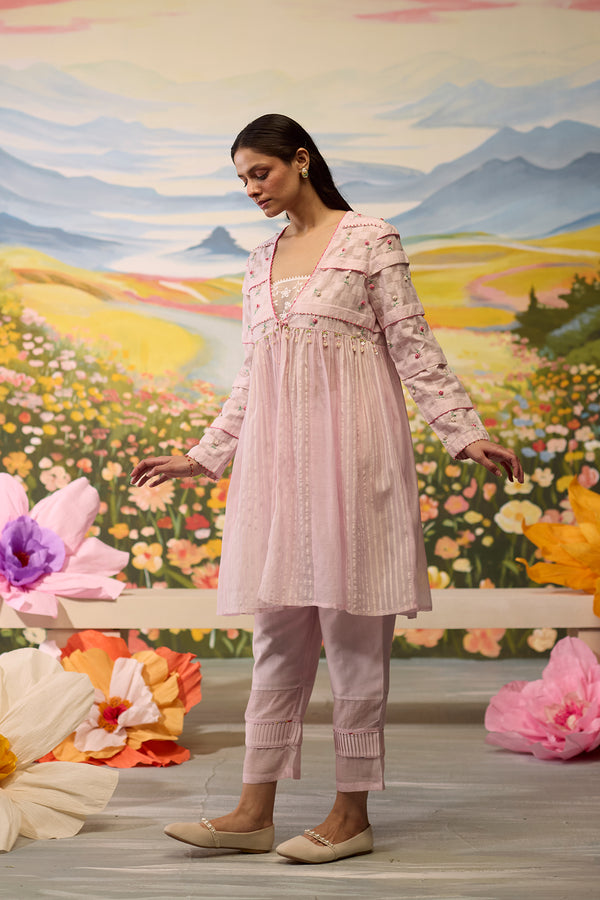 Lavender Gathered Kurta
