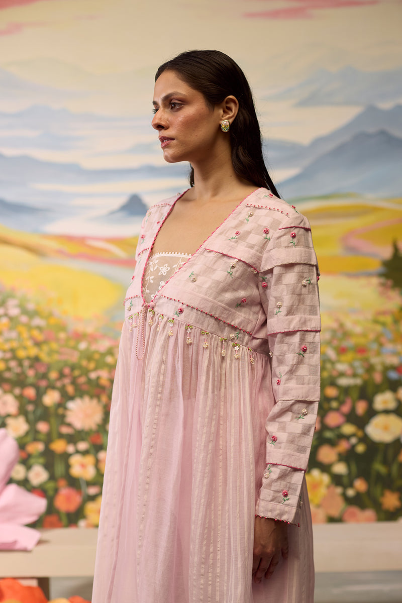Lavender Gathered Kurta