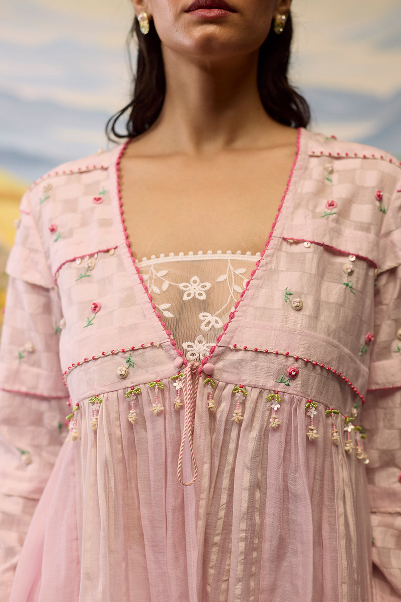 Lavender Gathered Kurta