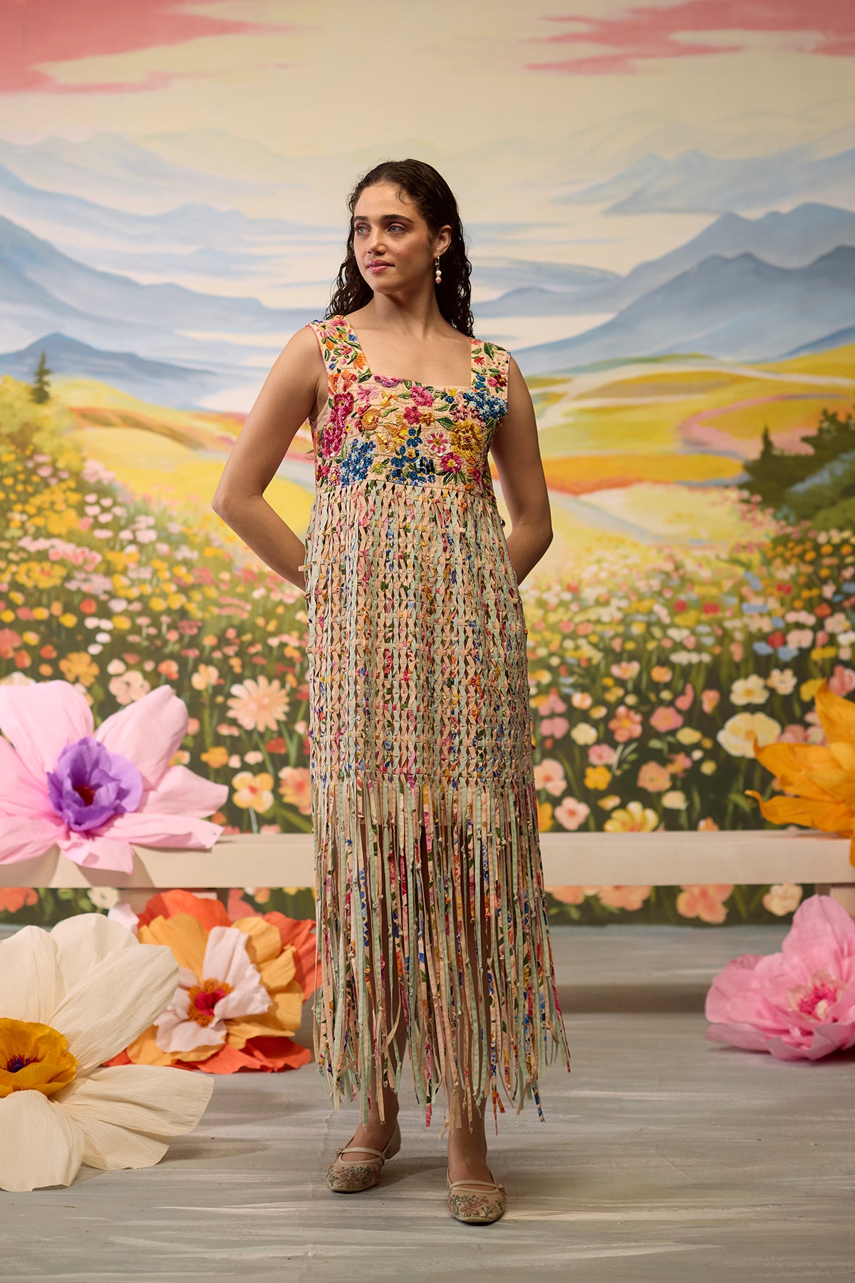 Sorbet smocked dress