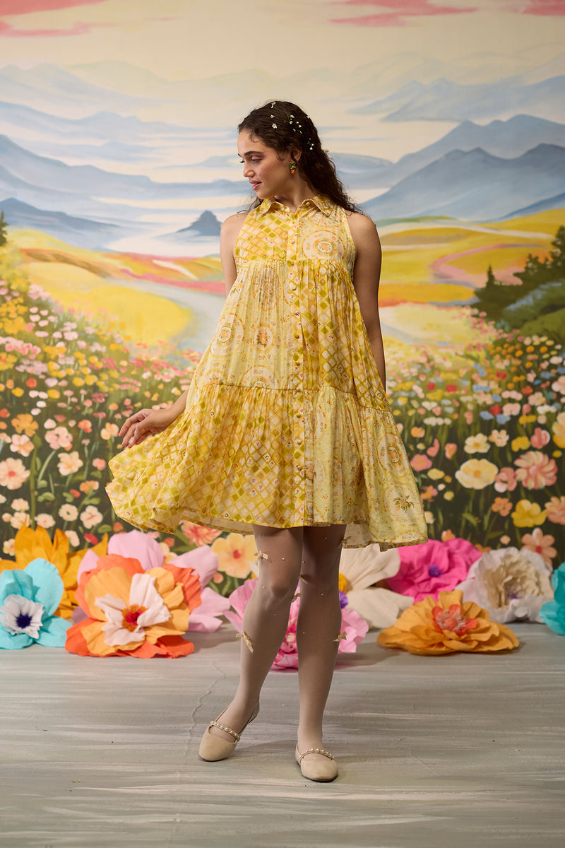 Sunray Floral Dress