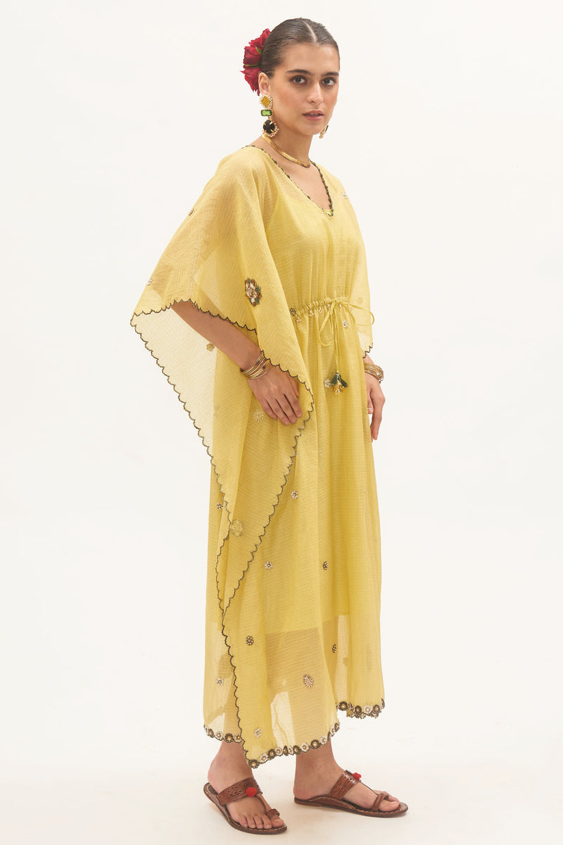 Nimbu Embroidered Kaftan