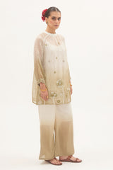 Pista Ombre Kurta Set