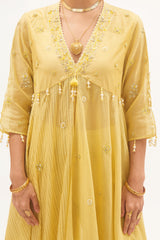 Nimbu Sheer Kurta Set