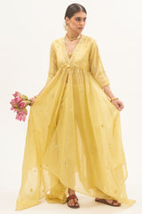 Nimbu Sheer Kurta Set