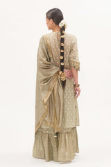 Pista Embroidered Kurta Set