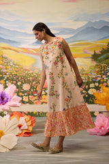Sorbet Floral Gathered Dress