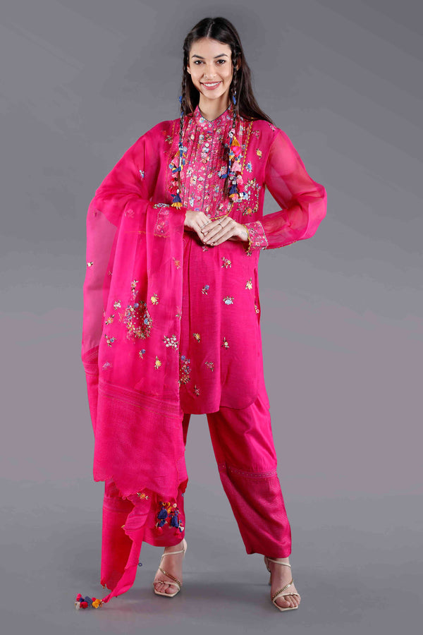 Kamal Embroidered Straight Kameez Set