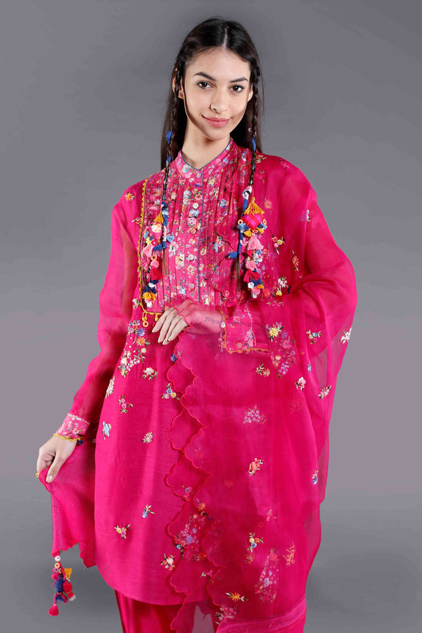 Kamal Embroidered Straight Kameez Set