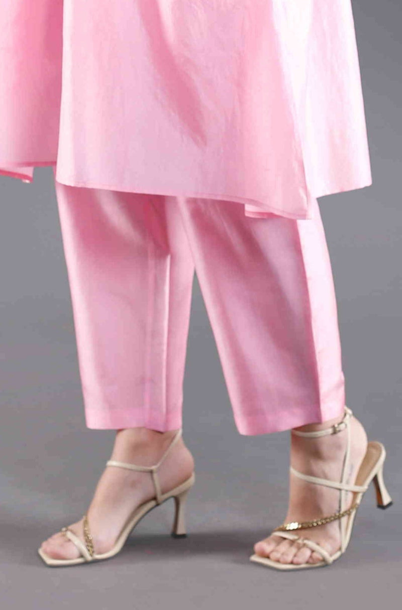 Gulaab Baby Pink Narrow Pants