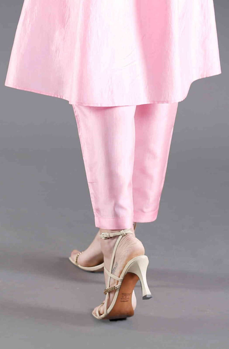 Gulaab Baby Pink Narrow Pants